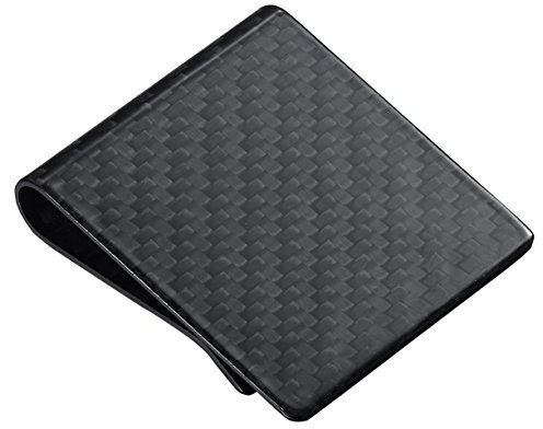 Visol Wide Black Carbon Fiber Money Clip