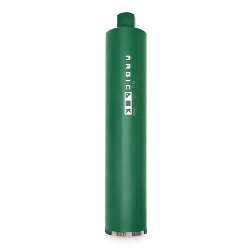 MagicDSK FT102450 Punta per trapano diamantata, Corona Diamantata Professionale, Diametro 102 mm, Lunghezza 450 mm, Attacco UNC 1 1/4 -Carotaggio Cemento Armato, Pietra e Laterizi – Uso Secco/Acqua