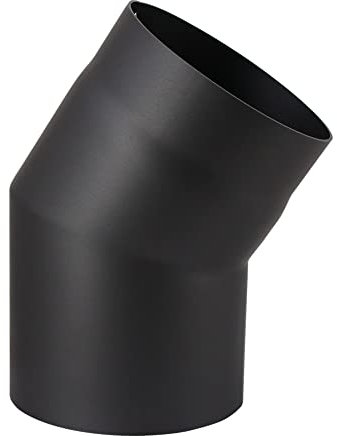 Lanzzas, canna fumaria per canna fumaria, canna fumaria a gomito 33° senza porta rigida Ø 180 mm, grigio