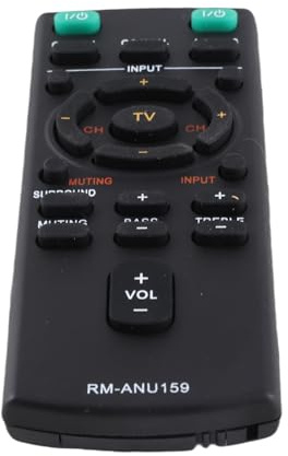 RM-ANU159 Control Remoto de Barra de Sonido para Reemplazo de Control Remoto Universal para RM-ANU159 Barra de Sonido