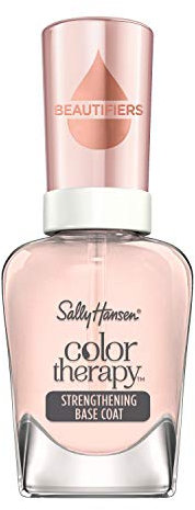 Sally Hansen, Smalto Unghie Color Therapy Nail Beautifiers, Strength & Grow Primer, Base Smalto Rinforzante