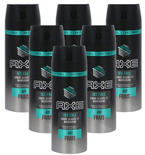 6er Pack - AXE Deodorant/Bodyspray - ICE FALL Salbei & Mandarine - 150ml