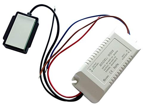 Folewr - Interruptor táctil regulable para baño, 220 V, 300 W, espejo de encendido/apagado, antivaho, para iluminación de lámparas, sistema inteligente, accesorios de sensor humano