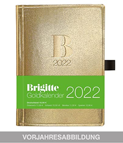 Brigitte Goldkalender 2023 - Buchkalender - Taschenkalender - Lifestyle - 10x14