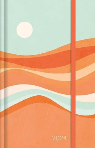 Dominique Vari Summerdream - Wochen-Notizkalender klein 2024 - Taschen-Kalender 9x14 cm - mit Verschlussband & Falttasche - Weekly