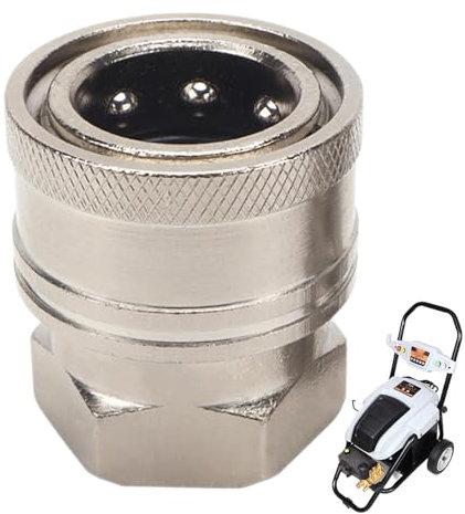 Veeteah Adaptador de limpiador de alta presión para coche, conector de lavado de alta presión multiusos, adaptador de alta presión resistente al calor para barras telescópicas, bombas, mangueras