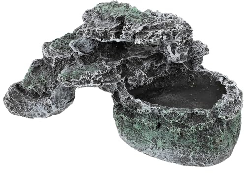 Happyyami Schildkröten-sonnenplattform Harz-schildkröten-kletterrampe Für Aquarium Dekorativer Reptilien-lebensraum Tragbares Design