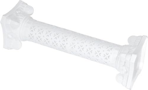 Pot de fleurs vintage en forme de colonne romaine – Grand pot de fleurs en plastique pour décoration de mariage en plein air et décorations de fête sur le thème grec