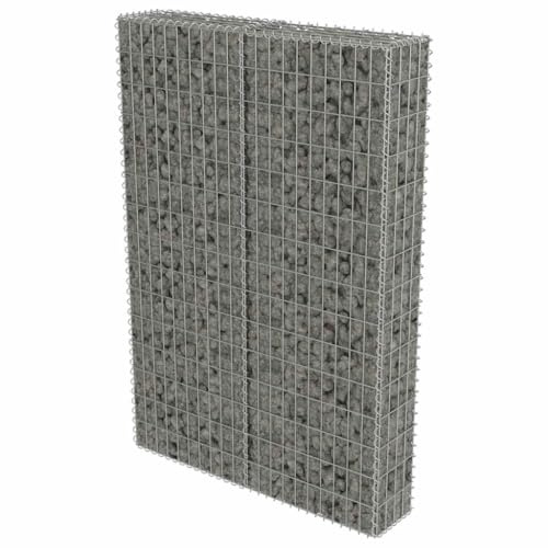 Gabion Panier à Pierres, Mur en Gabion avec couvercles Acier galvanisé 100x20x150 cm