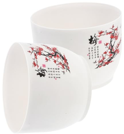 VICASKY 2 Pezzi Vasi Idroponici in Plastica Spessa per Narcisi Contenitori Multifunzione per Piante Ciotole Decorative per e Acquario Adatti per Balconi e