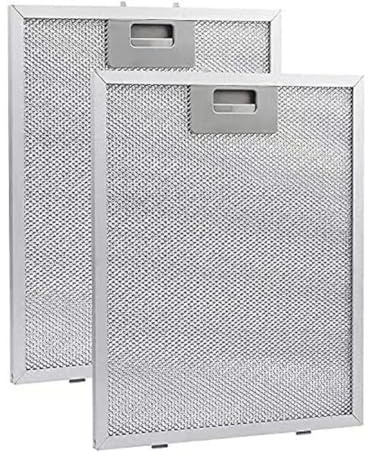 FUANA Ersatz-Fettfilter aus Metall für Dunstabzugshauben, 250 x 310 mm, Edelstahl, 5-lagige Filtration, kompatibel mit den meisten führenden Marken Heizkörperzubehör