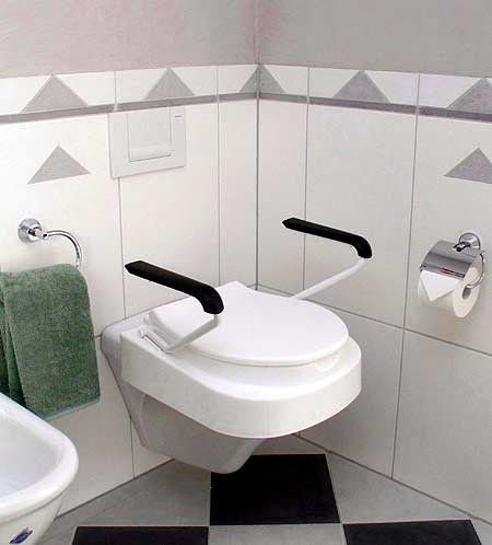 ButterFoxToilettensitzerhohung mit Armlehnen, hohenverstellbar