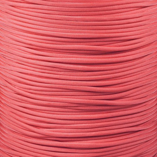 550 Paracord Fallschirmschnur Typ III 7 Stränge 4mm Durchmesser - 550 lbs Zugfestigkeit Überlebensschnur (100 Fuß, Rosa, Wickler)