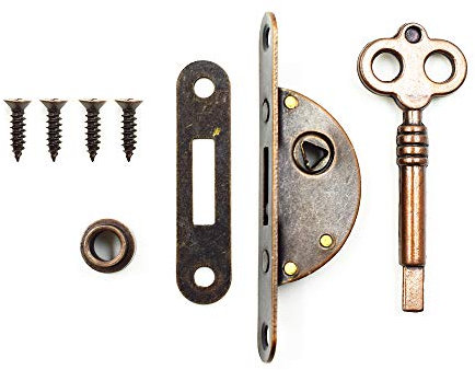 LICTOP Cabinet Cupboard Furniture Decorative Lock Case Box Lock with Key(1 Set)