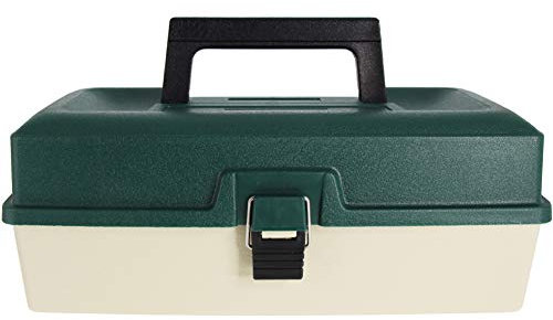 Angelkoffer für Angel Zubehör und Geräte 30 x 14 x 11.3 cm Grün