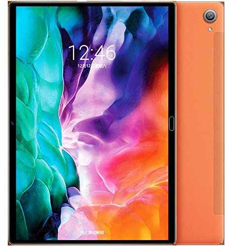 14.6 pulgadas IPS HD Display Tablet PC, Slim Windows Tablet PC Android 9.1 sistema con desbloqueo de reconocimiento facial, 8GB RAM,sonido estéreo/Bluetooth 5.0 WiFi 5G (naranja)