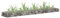 Tidyard Gabion Planter Raised Bed, Planter Box for Flowers and Plants Gabion Design Galvanised Steel 180x30x10 cm