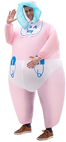 Arokibui Lustig aufblasbares Kostüm Blow up Outfits Weihnachten Halloween Anzug Festival Anzug