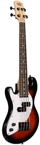 Kala Solid Body 4-Saiter Tobacco Burst U-Bass Linkshänder