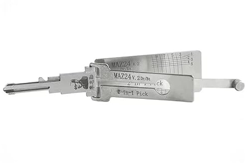 MAZ24 LiShi 2-in-1 Dietrich und Decoder, Autoschlüsselleser, professionelle Autoschlosser-Werkzeuge
