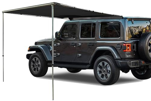 JCSRYD Toldos Furgoneta Camper Toldo para Coche, Toldo Extraíble para Vehículos, Toldo Lateral Retráctil de PU5000 mm, Ideal para Acampar, Viajes al Aire Libre (Size : 160x250cm/5.2x8.2ft)