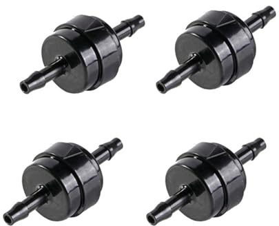 1/8 Zoll Rückschlagventil, Kraftstoffleitung, Einweg-Inline-Rückschlagventil, Öl, Benzin, Diesel, für Kraftstoff, Gas, Flüssigkeit, Luft (schwarz)