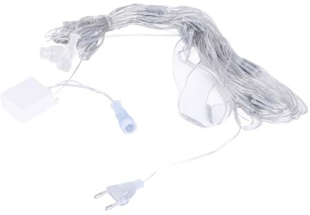 KIMISS Luci di Rete per Albero di Natale da Esterno con Chip da 96 LED, Luci a Corda per Matrimoni, Compleanni e Decorazioni Natalizie, 1,5x1,5 M con 8 modalità di Illuminazione (#12)