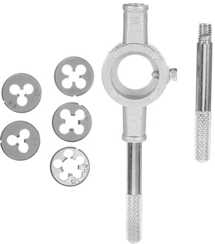 FOYTOKI Schneideisen Und Gewindebohrer-set Aus Mit Griff Bis Präzisionswerkzeug Für Effizientes Gewindeschneiden Und Rethreading Bei Verschiedenen Anwendungen