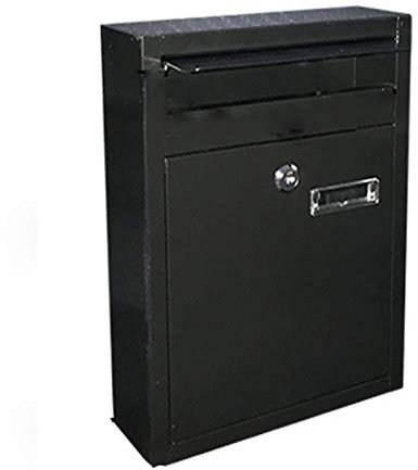 Wall-Mount Mailbox Wall-mount Letterboxes Locking Mailboxes Wall Mounted Vertical Key Lock Drop Mail Box Medium Capacity Rust-Proof Metal Post Box