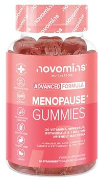 Gommose per la Menopausa – Supporto per la Menopausa – Sintomi Perimenopausa e Post Menopausa – Integratori ad Alta Resistenza – Senza glutine – di Novomins