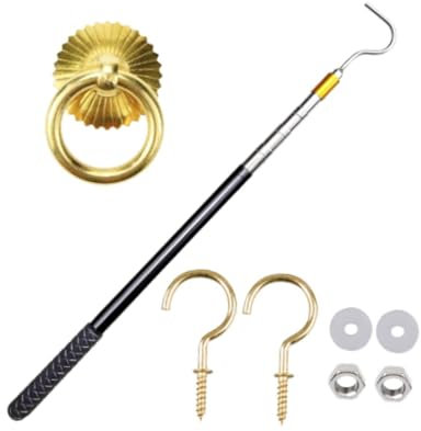 Fonowx Kit Completo di di Abbassamento Della Scala, Asta di Prolunga Professionale per Uso Domestico