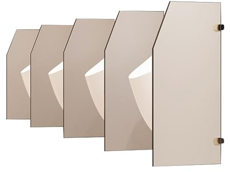 Panneau de séparation pour urinoir, cloison de toilette, cloison de toilette pour urinoir pour hommes à fixation murale avec accessoires, pour hôtel/écoles/jardins d'enfants/centres commerciaux/lieu