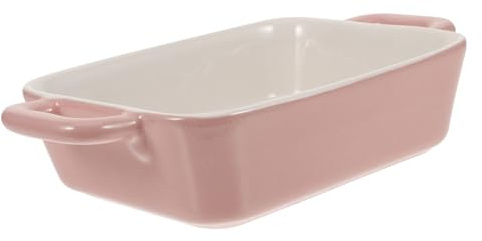 Holibanna Teglia Da Forno in Ceramica Rosa Utensili Da Cucina Facile Da Pulire Per Cottura Ad Alta Temperatura