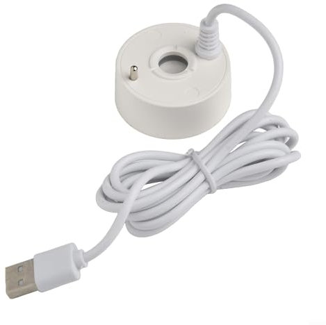 Nebulizzatore, atomizzatore in plastica da 5 V/5 W, profondità dell'acqua 3-6 cm, con cavo USB da 1,4 m, per Halloween, fontana, stagno, decorazione per le vacanze (bianco)