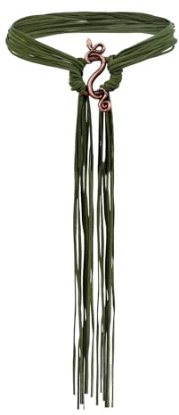 Damen Wikinger Troll Cross Belt Mittelalter Hexen Seil Gürtel Mit Schlangenförmige Schnalle Vintage Taillengürtel Wickelgürtel Taillenkette Kostümezubehör Accessoire Für Verkleidung Holloween Karneval