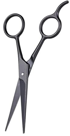 EPIGEIST Stainless Steel Beard Scissors Eyebrow Trimmers Hairdressing Scissors for Daily Grooming Easy to Use Black