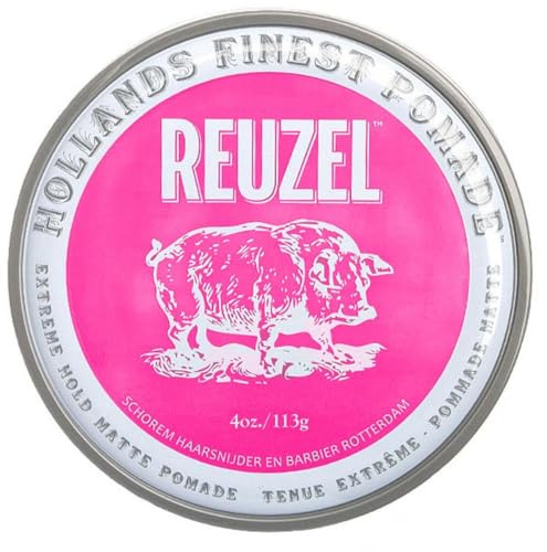 Reu Zel Pink Extreme Hold Matte Pomade 113g