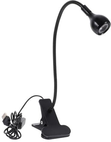 HOMSFOU Lámpara De Escritorio Led Con Clip Usb, Luz Cálida Ajustable De Protección Ocular, Metal Resistente, Portátil Para Estudio y Lectura, 1 Unidad, Uso Diario