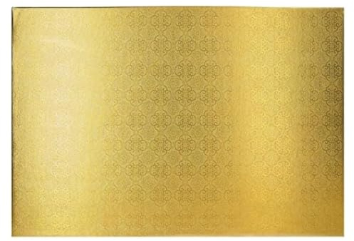 Jacobi Decor Cake Company Tortenplatte Rechteck 31 x 45 cm | Cake Board rechteckig gold | auch für dicke und mehrstöckige Torten | hochwertige Alukaschierung | 10mm dick | 1 Stück