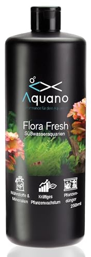 Aquano Flora Fresh 250ml – Pflanzendünger & Wasseraufbereiter für Süßwasseraquarien | Nährstoffe für kräftiges Pflanzenwachstum | Schutz der Fische & Schleimhaut | Made in Germany