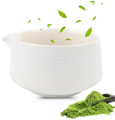 Matcha Set con beccuccio, ciotola Matcha, 560 ml, ciotola tradizionale matcha, ciotola in ceramica, ciotola matcha, ciotola per matcha, per matcha, cerimonia, latte per principianti, ufficio, caffè