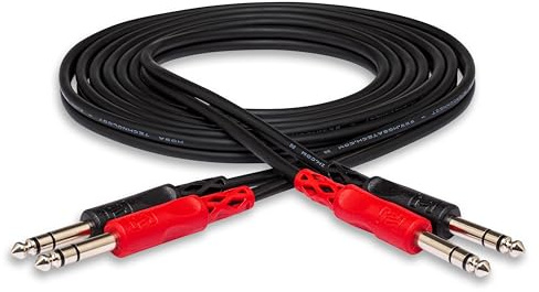 Hosa CSS-202 Câble Double TRS 2 m Noir