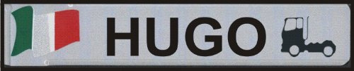 Nummernschilder geprägt zum Selbstgestalten ✓ Witterungsbeständig Individuelle Namensschilder, Aluminium-Schild | Autoschild mit Namen selbst gestalten | Aluschild, Kfz-Kennzeichen-Schilder