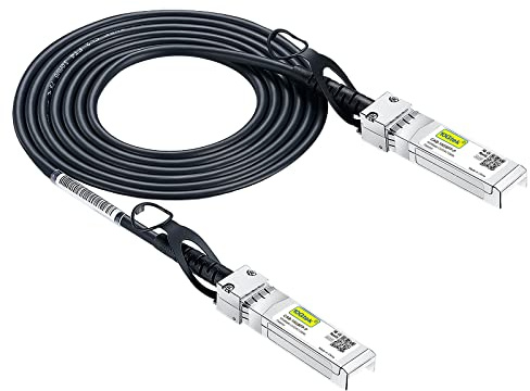 10Gtek SFP+ DAC Twinax Kabel 2-Meter(6.5ft), 10G SFP+ to SFP+ Direct Attach Copper Passive Cable für Cisco SFP-H10GB-CU2M, Ubiquiti UniFi UC-DAC-SFP+, TP-Link, Netgear, D-Link, Zyxel,Mikrotik and More
