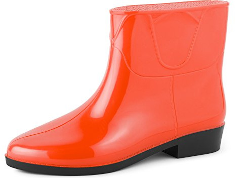Ladeheid Kvinnors Kurze Gummistövlar LAZT201801 (Orange, 40 EU)