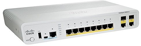 Cisco Catalyst 2960C Switch 8 FE PoE 2 x Dual Uplink LAN Base WS-C2960C-8PC-L (Renewed)