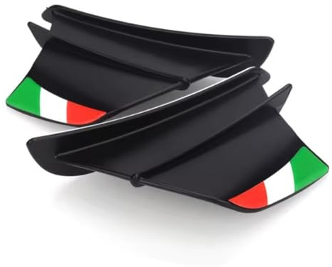 Motorrad Winglet Aerodynamische Spoilerlippe für Kawásaki, Yamáha, Suzúki, Aprília, Ducáti, Hònda, BMẂ, Triúmph (Mittel 1)