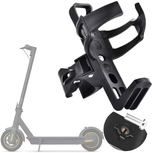 Water Bottle Holder 360 Degrees Rotation for Electric Scooter Bike Anti-Slip Fast Dismounting Accessories Cup Drink Holder (black)