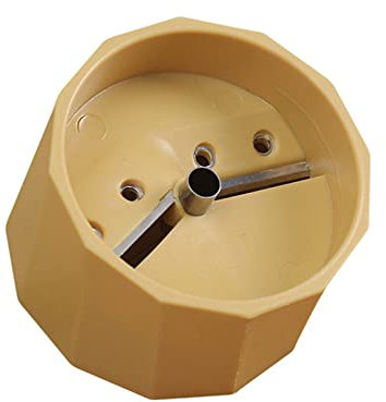 ohfruit Cortador de espiral vegetal anti-moho antideslizante Sin resbalón Diseño ergonómico Durable Vegetal Spiral Shredder Amarillo
