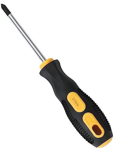ATNEDCVH PH1 1/5 × 3 Phillips Screwdriver, PH-1 5×75mm Non-Slip Grip Screwdriver Magnetic Tip, Cross Head Screwdriver